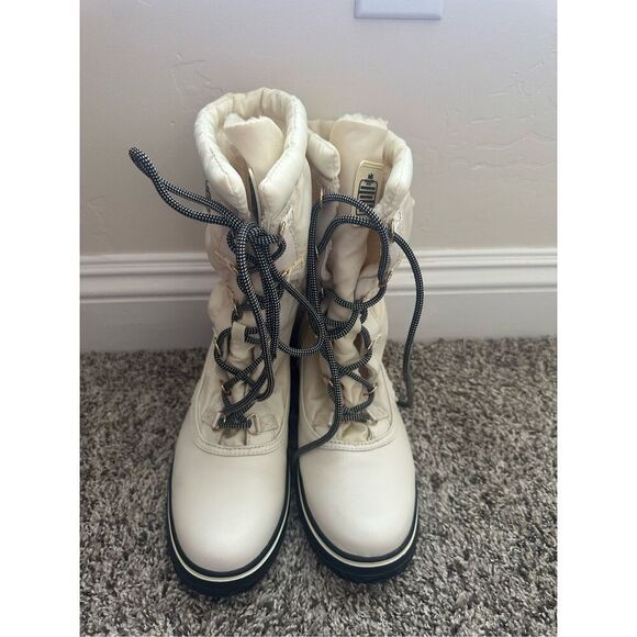 Coach Womens Sage Lace Up Cold Weather Hiking Snow Mid-Calf Winter Boots Shoes - Picture 1 of 9